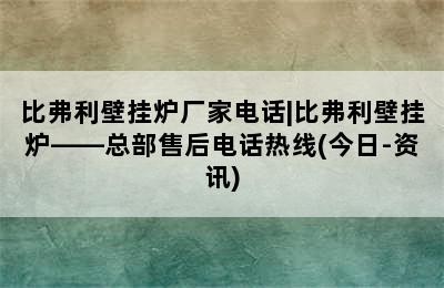 比弗利壁挂炉厂家电话|比弗利壁挂炉——总部售后电话热线(今日-资讯)